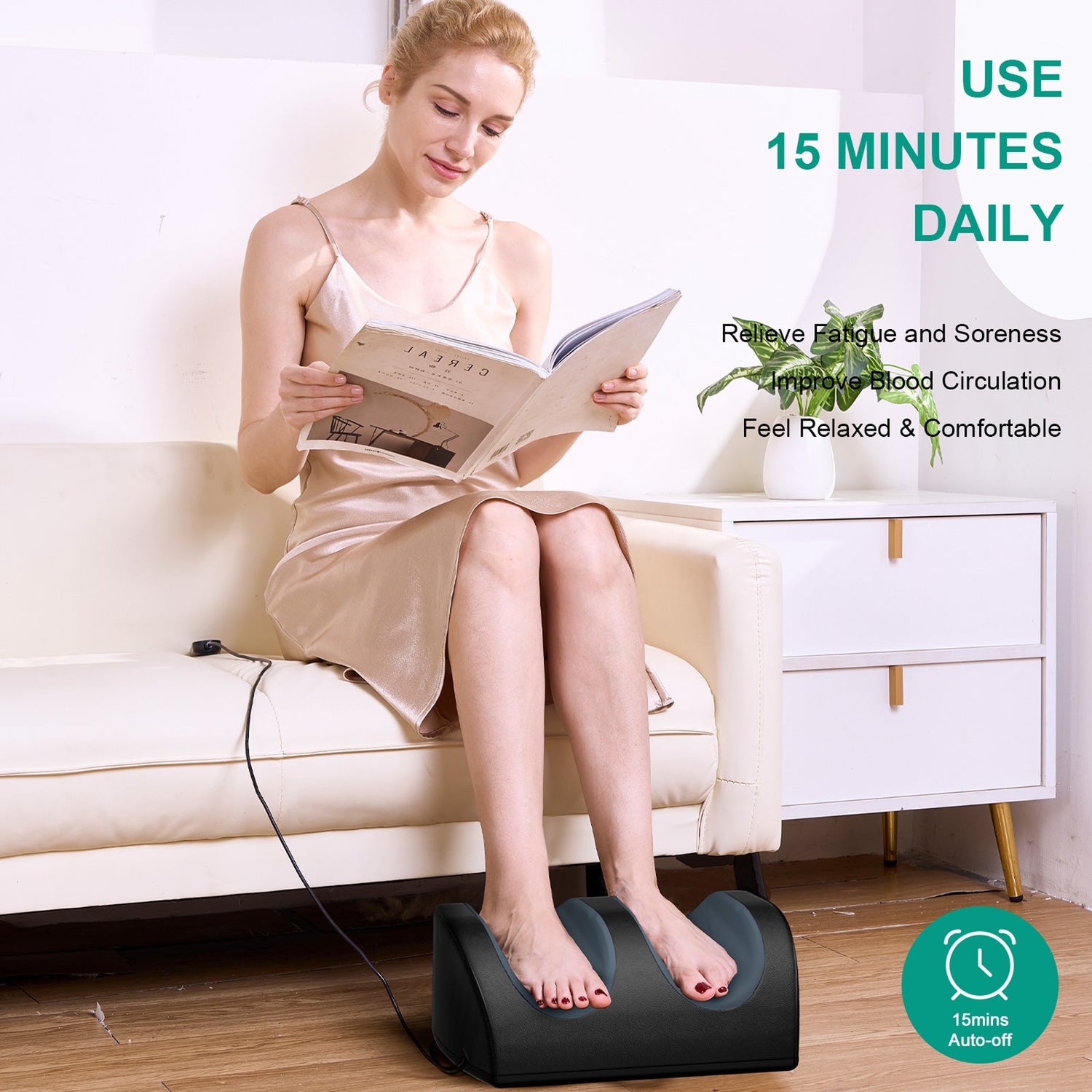 Relax and Rejuvenate with the LINGTENG Heated Foot Massager